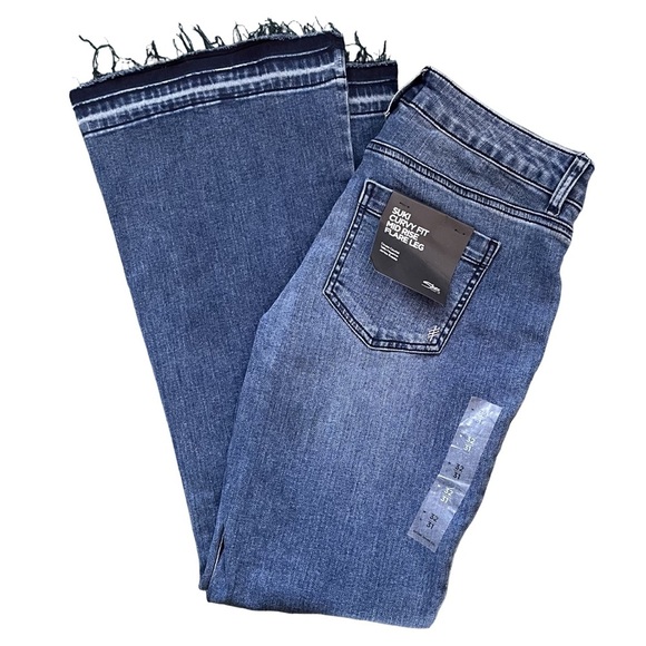 Silver Jeans Suki Curvy Fit Mid Rise Flare Leg Released Hem Blue Jean Sz 32W 31L - Picture 5 of 14